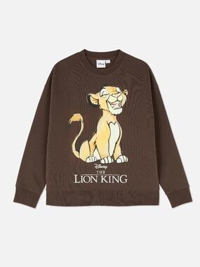 Disney The Lion King Brown Crewneck Sweatshirt